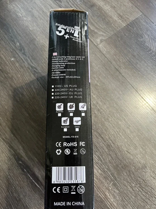 New! HOT Air Styler 5-in-1 Pink and Silver Hair Tool - Picture 2 of 3